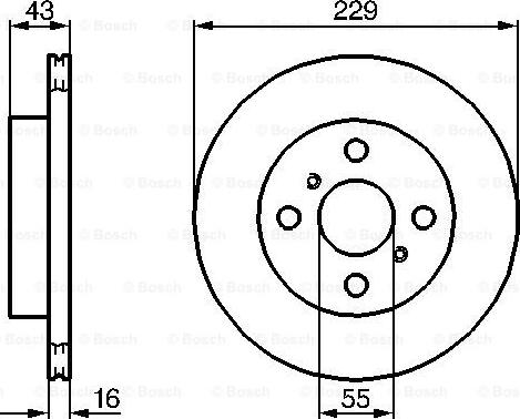 BOSCH 0 986 478 491 - Тормозной диск unicars.by