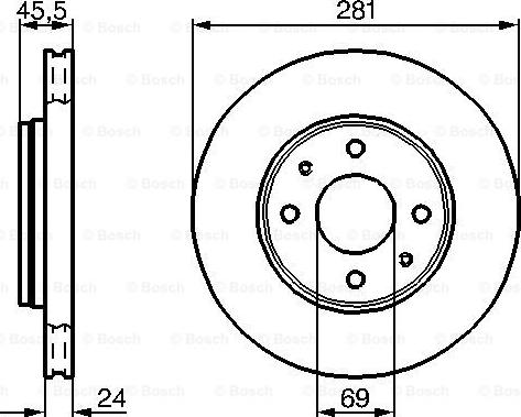 BOSCH 0 986 479 B37 - Тормозной диск unicars.by