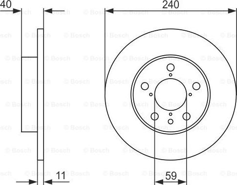 BOSCH 0 986 478 444 - Тормозной диск unicars.by