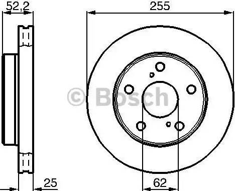 BOSCH 0 986 478 441 - Тормозной диск unicars.by