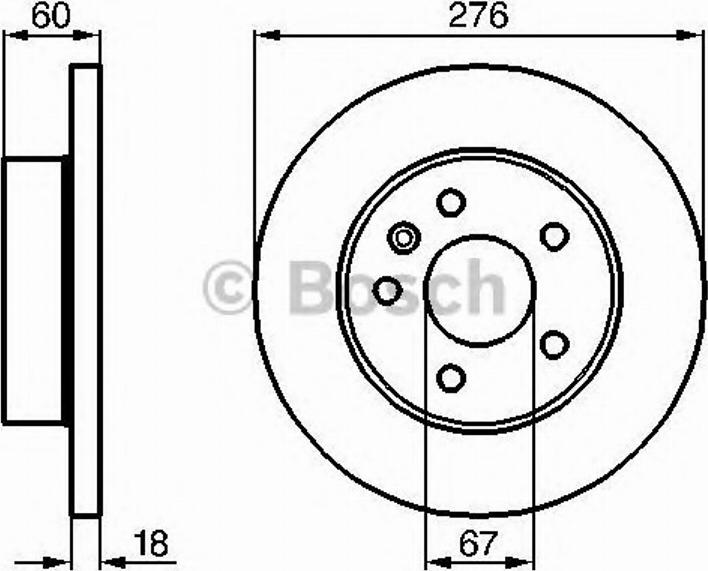 BOSCH 0 986 478 455 - Тормозной диск unicars.by