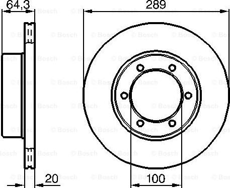 BOSCH 0 986 478 453 - Тормозной диск unicars.by