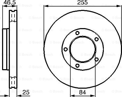 BOSCH 0 986 478 452 - Тормозной диск unicars.by