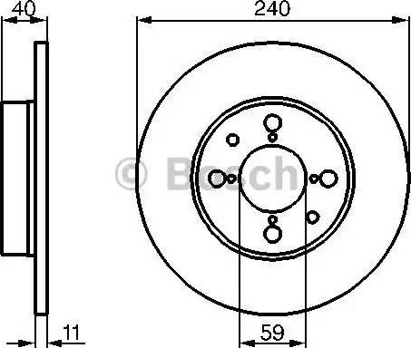 BOSCH 0 986 478 462 - Тормозной диск unicars.by