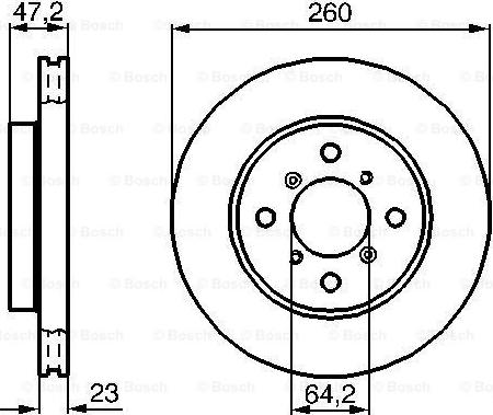 BOSCH 0 986 478 415 - Тормозной диск unicars.by