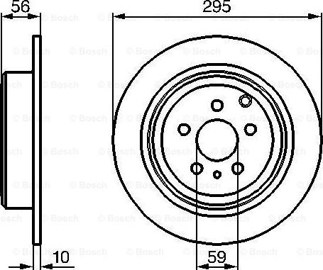 BOSCH 0 986 478 435 - Тормозной диск unicars.by