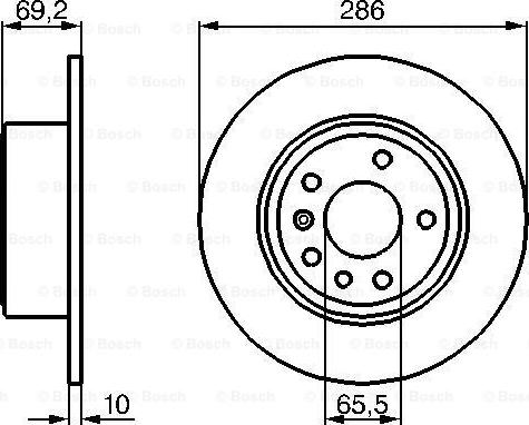 BOSCH 0 986 478 436 - Тормозной диск unicars.by