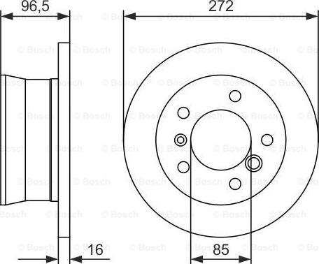 BOSCH 0 986 479 B33 - Тормозной диск unicars.by