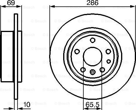 BOSCH 0 986 478 478 - Тормозной диск unicars.by