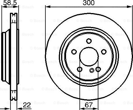 BOSCH 0 986 478 473 - Тормозной диск unicars.by