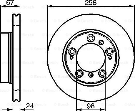 BOSCH 0 986 478 477 - Тормозной диск unicars.by