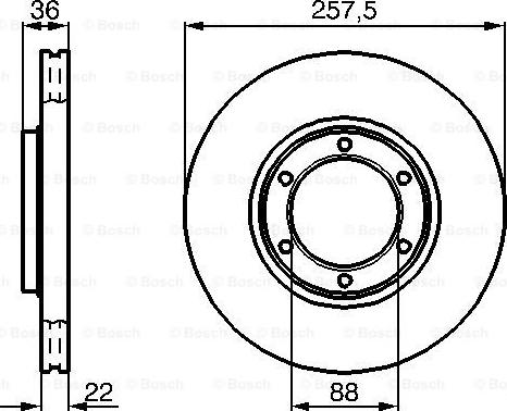 BOSCH 0 986 478 596 - Тормозной диск unicars.by