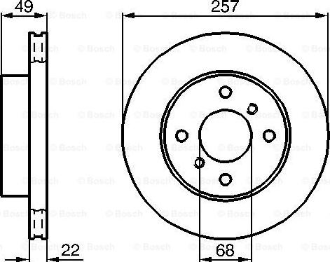 BOSCH 0 986 478 567 - Тормозной диск unicars.by