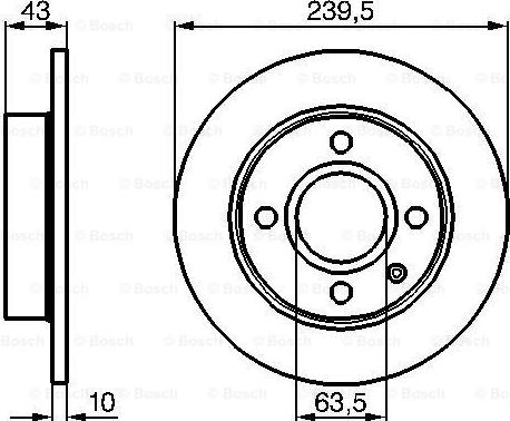 BOSCH 0 986 478 501 - Тормозной диск unicars.by