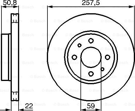 BOSCH 0 986 478 512 - Тормозной диск unicars.by