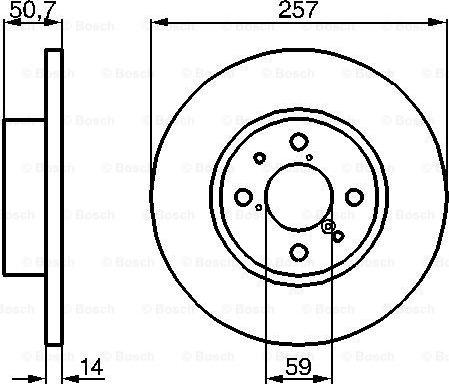 BOSCH 0 986 478 517 - Тормозной диск unicars.by