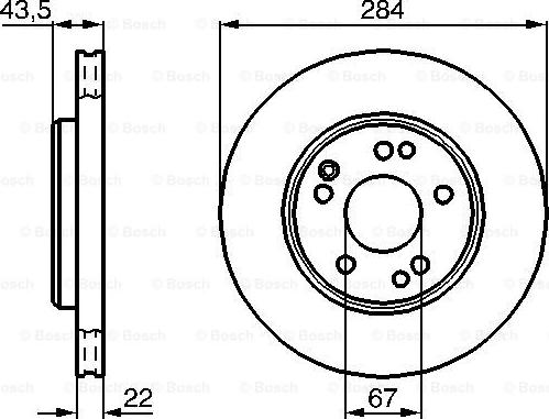 BOSCH 0 986 478 589 - Тормозной диск unicars.by