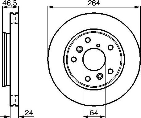 BOSCH 0 986 478 523 - Тормозной диск unicars.by