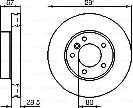 BOSCH 0 986 478 691 - Тормозной диск unicars.by