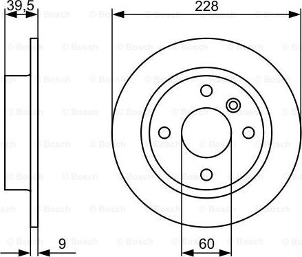 BOSCH 0 986 478 644 - Тормозной диск unicars.by