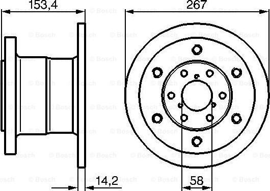 BOSCH 0 986 478 647 - Тормозной диск unicars.by