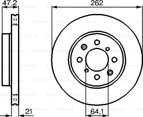 BOSCH 0 986 478 657 - Тормозной диск unicars.by