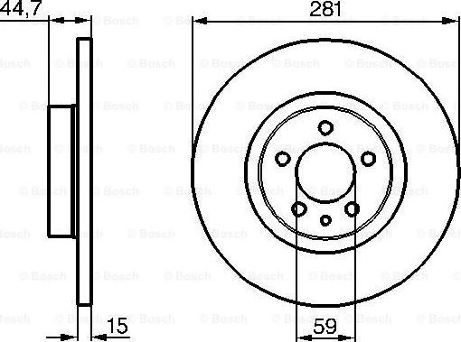 BOSCH 0 986 478 668 - Тормозной диск unicars.by