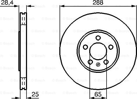 BOSCH 0 986 478 619 - Тормозной диск unicars.by