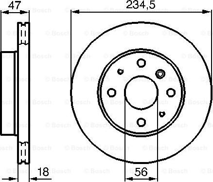 BOSCH 0 986 478 684 - Тормозной диск unicars.by