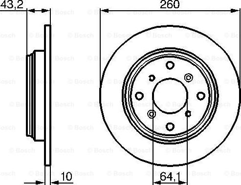 BOSCH 0 986 478 680 - Тормозной диск unicars.by