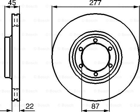 BOSCH 0 986 478 635 - Тормозной диск unicars.by