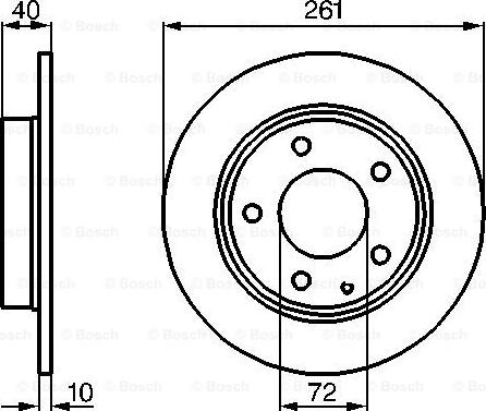 BOSCH 0 986 478 633 - Тормозной диск unicars.by