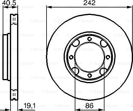 BOSCH 0 986 478 674 - Тормозной диск unicars.by