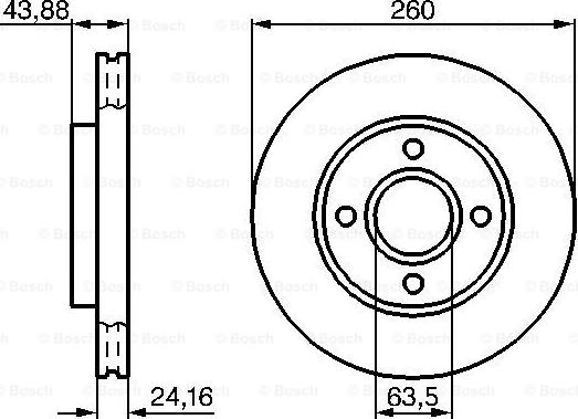 BOSCH 0 986 478 671 - Тормозной диск unicars.by