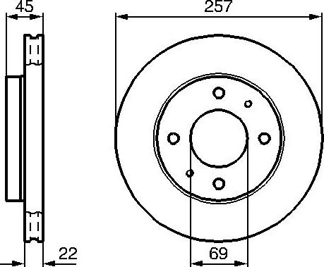 BOSCH 0 986 478 673 - Тормозной диск unicars.by