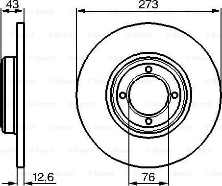 BOSCH 0 986 478 091 - Тормозной диск unicars.by