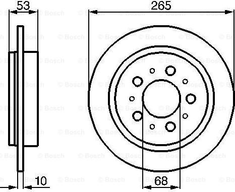 BOSCH 0 986 478 042 - Тормозной диск unicars.by