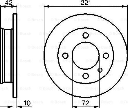 BOSCH 0 986 478 068 - Тормозной диск unicars.by