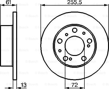 BOSCH 0 986 478 067 - Тормозной диск unicars.by