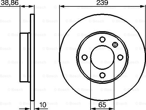 BOSCH 0 986 478 010 - Тормозной диск unicars.by