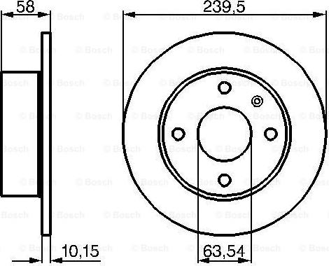 BOSCH 0 986 478 072 - Тормозной диск unicars.by