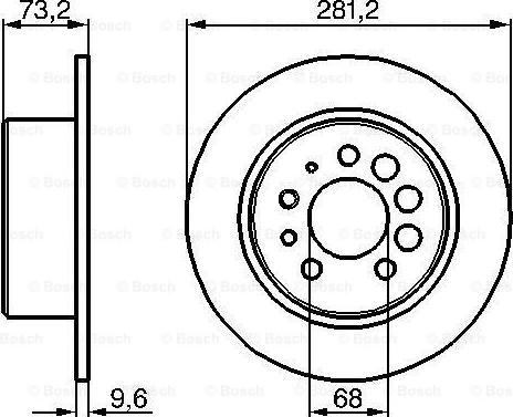 BOSCH 0 986 478 143 - Тормозной диск unicars.by