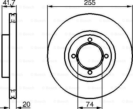 BOSCH 0 986 478 106 - Тормозной диск unicars.by