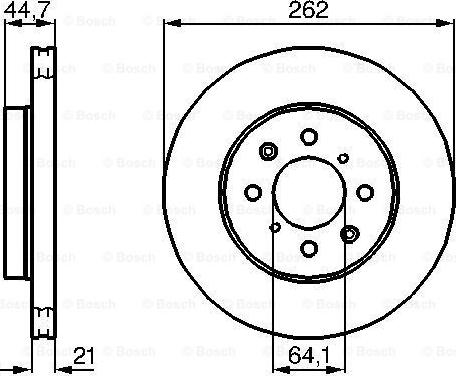 BOSCH 0 986 479 B23 - Тормозной диск unicars.by