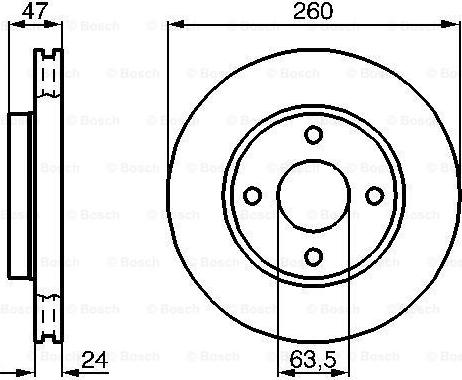 BOSCH 0 986 478 170 - Тормозной диск unicars.by