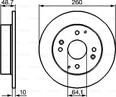 BOSCH 0 986 478 172 - Тормозной диск unicars.by