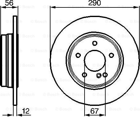 BOSCH 0 986 478 899 - Тормозной диск unicars.by