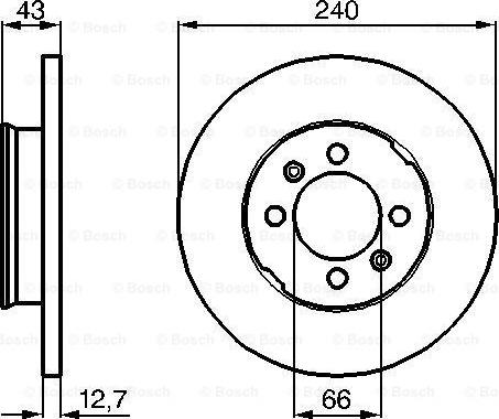 BOSCH 0 986 478 819 - Тормозной диск unicars.by