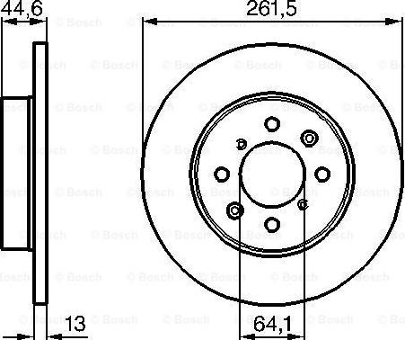 BOSCH 0 986 478 889 - Тормозной диск unicars.by