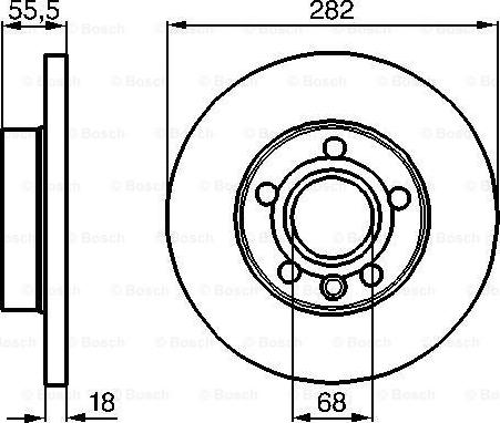 BOSCH 0 986 478 870 - Тормозной диск unicars.by